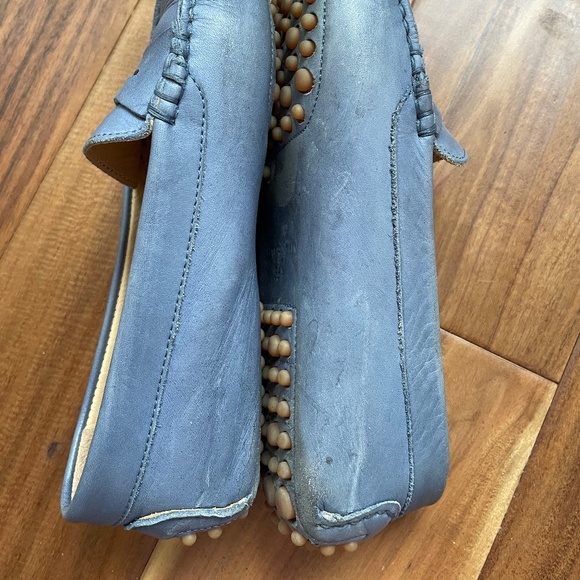 M. Gemi Women's Light Blue Soft Italian Leather Penny Driving Loafers Size 36.5 - Picture 5 of 7